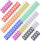  Key Ring Tags Clear Rings With Labels Space Cake Decorations