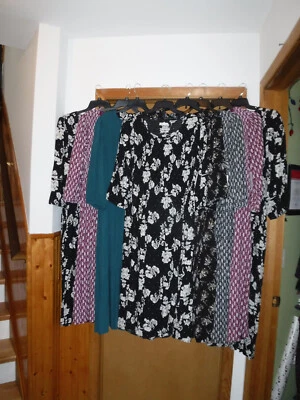 Maxi vestidos manga 3/4, 3X, 2X, 1X, Croft & Barrow, multicolor, cintura elástica, nuevos con etiquetas Foto 1 de 4