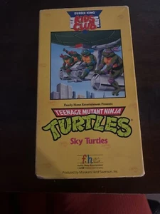 TMNT Sky Turtles 1990 VHS Burger King Kids Club 90s Retro Cartoons Vintage - Picture 1 of 2
