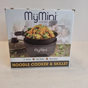 MyMini Noodle Cooker and Skillet  5” inch 260 Watts, Black Brand NEW - Picture 1 of 6