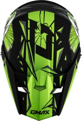 GMAX MX-46Y Unstable Helmet - Medium - Black/Green - Image 1 of 4