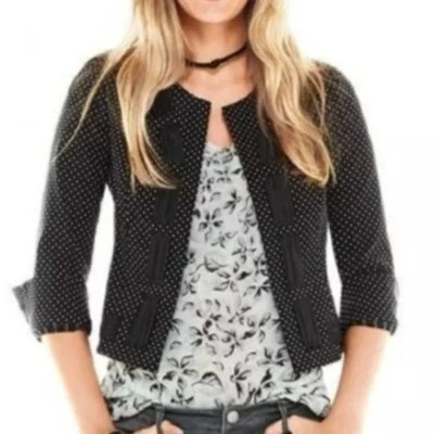 Blazer CABI Seaside Chic preto/branco tamanho 2 #5156 novo sem etiquetas - Imagem 1 de 4