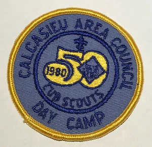 1980 Calcasieu Area Council Day Camp Patch MC4 - Picture 1 of 1