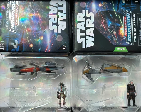 Star Wars Micro Galaxy Squadron Series 3 Count Dooku with Speeder Cover