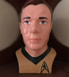 Taza figurativa vintage 1994 Star Trek Capt Kirk con certificado de autenticidad edición limitada 45846 - Imagen 1 de 7