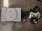 M0dded Sony Playstation PS1 with Dual Shock 2 Controller and Memory Card