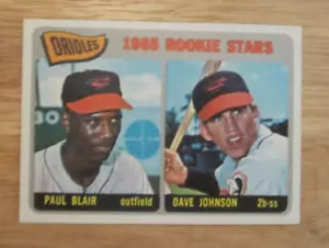 Davey Johnson 1965 Topps #473 Rookie Stars ROOKIE Card MLB Baseball Orioles - Picture 1 of 10
