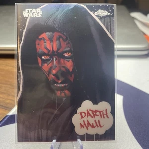 2025 Topps Chrome Star Wars Darth Maul Galactic Graffiti GG-9 - Picture 1 of 10