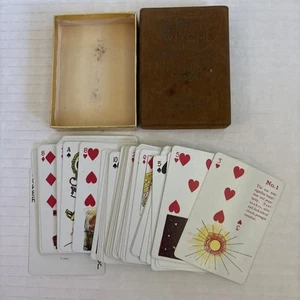 Vintage Zigeuner Hexe Wahrsagen Spielkarten 40er 50er Jahre Anleitung - Bild 1 von 3