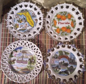 COLLECTABLE PLATES FLORIDA,CANADA, LOT OF 4 - Picture 1 of 1