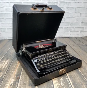 Vintage - Smith Corona Standard Flat Top tragbare Schreibmaschine mit Koffer - Bild 1 von 13