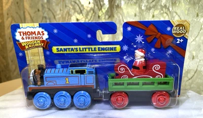 THOMAS & FRIENDS WOODEN RAILWAY - SANTA'S LITTLE ENGINE 2013 Y5420 - RARE/SEALED - Image 1 of 4