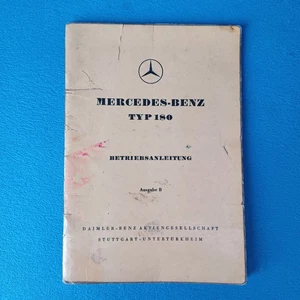 Mercedes Benz Typ 180 W120 - Libretto Istruzioni in lingua tedesca (1954) - Foto 1 di 8