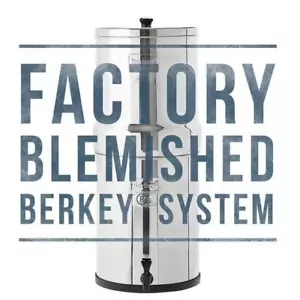 Sistema Royal Berkey 3,25 galones manchado de fábrica con 2 filtros negros BB92 nuevos - Imagen 1 de 8