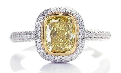Tiffany & Co. 1.24ct FIY/VS2 Fancy Intense Yellow Diamond Engagement Ring - image 1 of 4