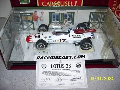 #17 DAN GURNEY   CAROUSEL 1  1965 INDY 500 ALL AMERICAN RACERS LOTUS 38 - Image 1 of 3