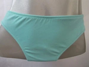 NWT Victorias Secret Aqua Blue Ruched Tie Bow Cheeky Bikini Swim Bottom S - Picture 1 of 9