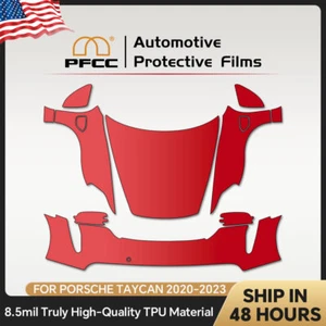 For Porsche Taycan 2020-2023 PRO PreCut Paint Protection Film Clear Bra PPF TPU - Picture 1 of 20
