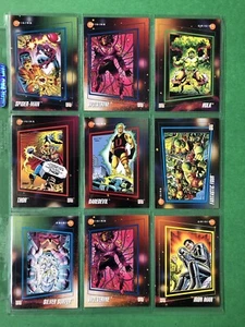1992 Marvel Universe Impel Origins Mixed Lot (9 cards) st1172 - Picture 1 of 2
