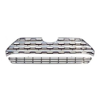 Chrome Grille Grill Overlay Insert 2 PCS Kit for 2019-2024 Toyota RAV4 LE XLE - Image 1 of 4