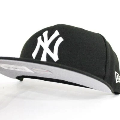 New York Yankees MLB Authentic New Era 59FIFTY Fitted Cap HAT 5950 BLACK WHITE  - Image 1 of 4