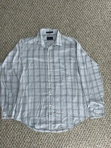 VTG Levis Mens Regular Fit Plaid Button Down Shirt Size Large L 80s USA Made - Picture 1 of 12