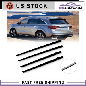 For 2004-2008 Acura TSX Weatherstrip Window Moulding Trim Seal Belt 4 Piece Kit - Foto 1 di 5
