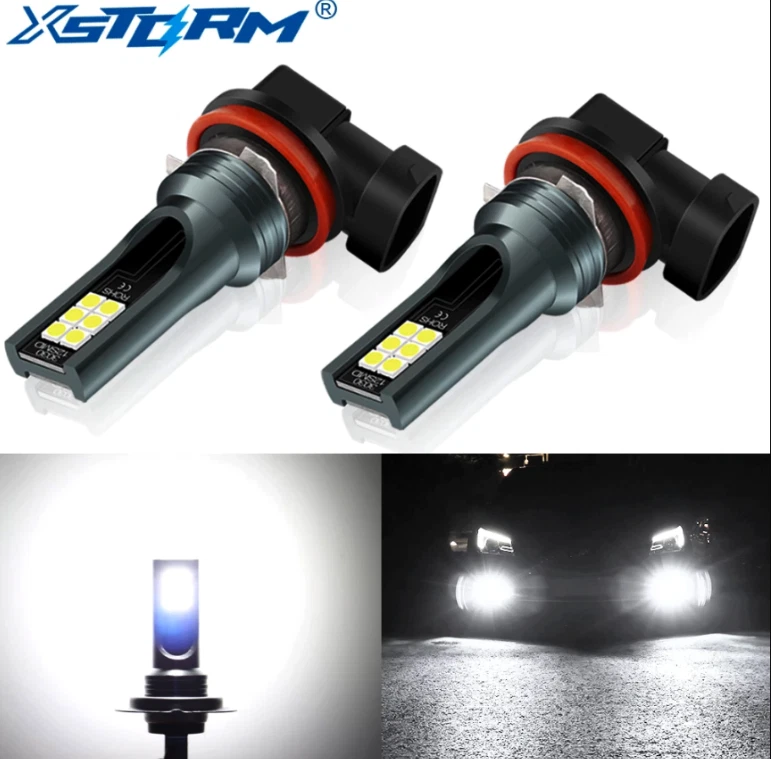 XSTORM 2Pcs H1 H3 H4 H7 H8/H11 Bulb 9005/9006 Led Super Bright Car Fog Lights12V - Image 1 of 1