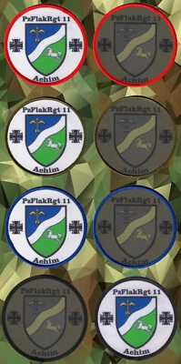 MARKENLOS PzFlakRgt 11"Aufnäher"Bundeswehr/Reservist/Bw/Flugabwehr/Achim/Heer/Bund/Klett/V