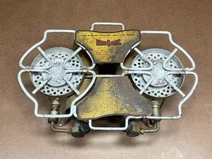 Vintage BERNZ-O-MATIC TX-800 Propane Gas 2 Burner Camp Stove - Picture 1 of 10