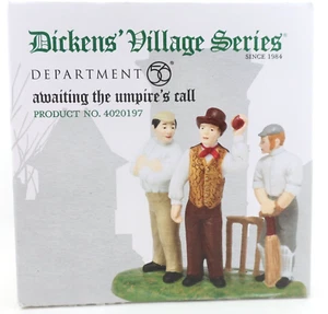 DEPT. 56 DICKENS VILLAGE "AWAITING THE UMPIRE'S CALL" 4020197 - Picture 1 of 1