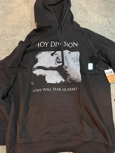 Joy Division Love Will Tear Us Apart Torrid Hoodie Black Large UniSex M/L - Picture 1 of 2