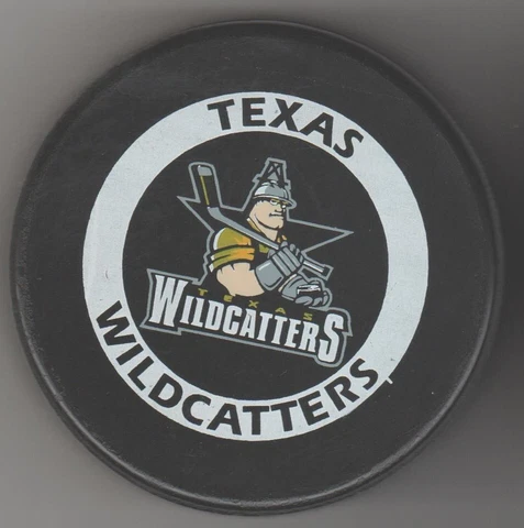 Texas Wildcatters Texas Star ECHL Hockey Game Puck Lin Prez Ceo MCKenn Cover