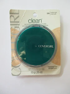 CoverGirl Clean Pressed Powder Fragrance Free color 235 Medium Light .39 oz NEW - Picture 1 of 3