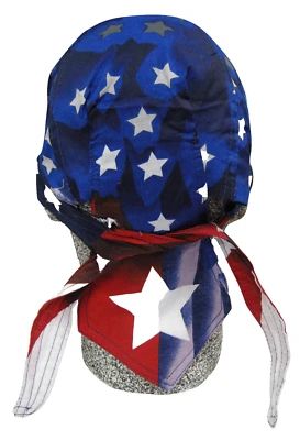 Star Spangled America USA Flag Durag Headwrap Bandanna Capsmith Free Shipping — 第 1/3 张图片