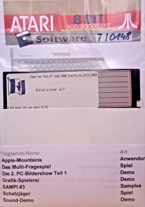 ATARI XL/XE -- DIE 2. PC-BILDERSHOW TEIL 1, SAMPI #3,. (RE-VERLAG - DISKLINE 47) - Picture 1 of 2