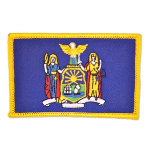 PinMart's Embroidered US State Flag Patch- New York Flag - Picture 1 of 3