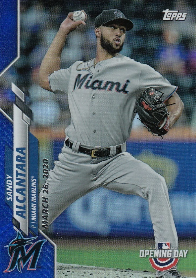 2020 Topps Opening Day SANDY ALCANTARA Blue Foil #49 Marlins QTY Avail - Image 1 of 1
