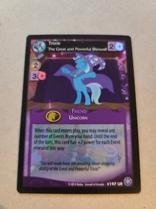 My Little Pony Collectible Card Game- Trixie, The Great and Powerful Showoff UR - Picture 1 of 10