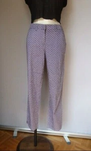 Hose Carot Baumwolle bedruckt Pyjama blau Gr. 38 sehr guter Zustand - Bild 1 von 9