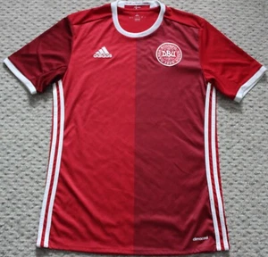 Adidas Denmark National Football Team 2016-2017 Home Jersey Shirt Small Soccer - Picture 1 of 8
