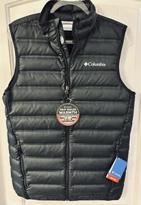 Columbia Sportswear Men Vest 650 Down Insulation HeatSeal Black Small NEW W/TAGS - Picture 1 of 3