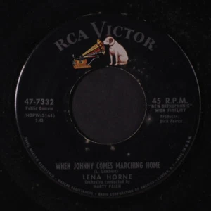 LENA HORNE: when johnny comes marching home / you'd better know it RCA 7" Single - Picture 1 of 2