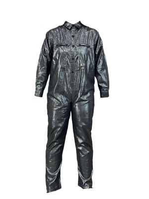 Suzie Kondi Tuta In Lurex Argento Per Donna #1913 S NWT - Immagine 1 di 2