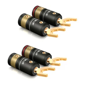 ViaBlue™ T6s Cosses de Câble High-End pour Ø 3 - 9,5mm 2 Paire - Picture 1 of 3