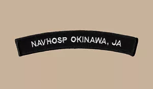 US Navy Naval Hospital Okinawa Japan UIM Shoulder Rocker Tab (01-09) - Picture 1 of 1