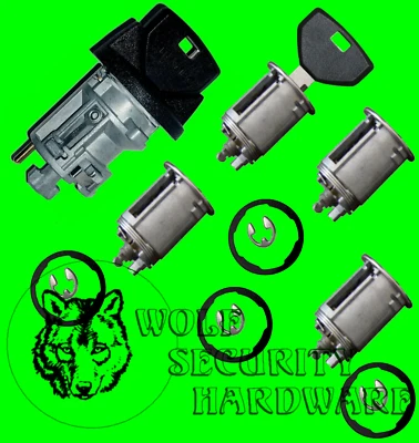 Juego de 2 llaves de cilindro y puerta interruptor llave de encendido Dodge Ram Van 1997 Foto 1 de 2