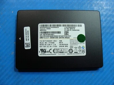 Lenovo T460 Samsung 256GB SATA 2.5" MZ-7TY2560 MZ7TY256HDHP-000L7 - Image 1 of 2
