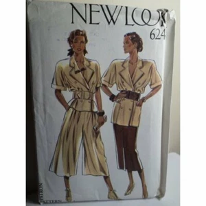 Giacca, gonna e culottes NEW LOOK modello cucito 6248 Misses NON TAGLIATI! Taglia: 8-18 - Foto 1 di 8