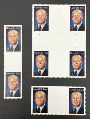 US stamps SC# 4199 set of position pieces from uncut press sheet, MNH - Image 1 of 2